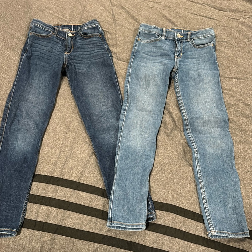 Abercrombie kids jeggings 7/8 long 2 pair